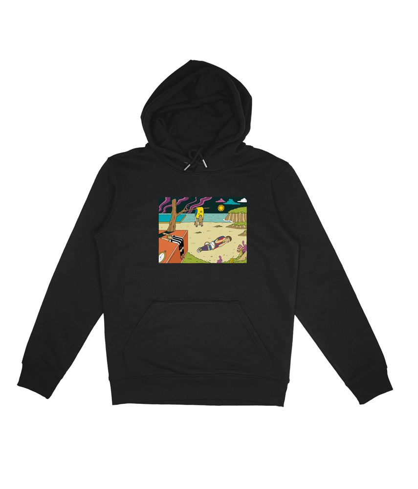 THE PERSISTENCE OF NON-GAMING Printed Hooded Sweatshirt