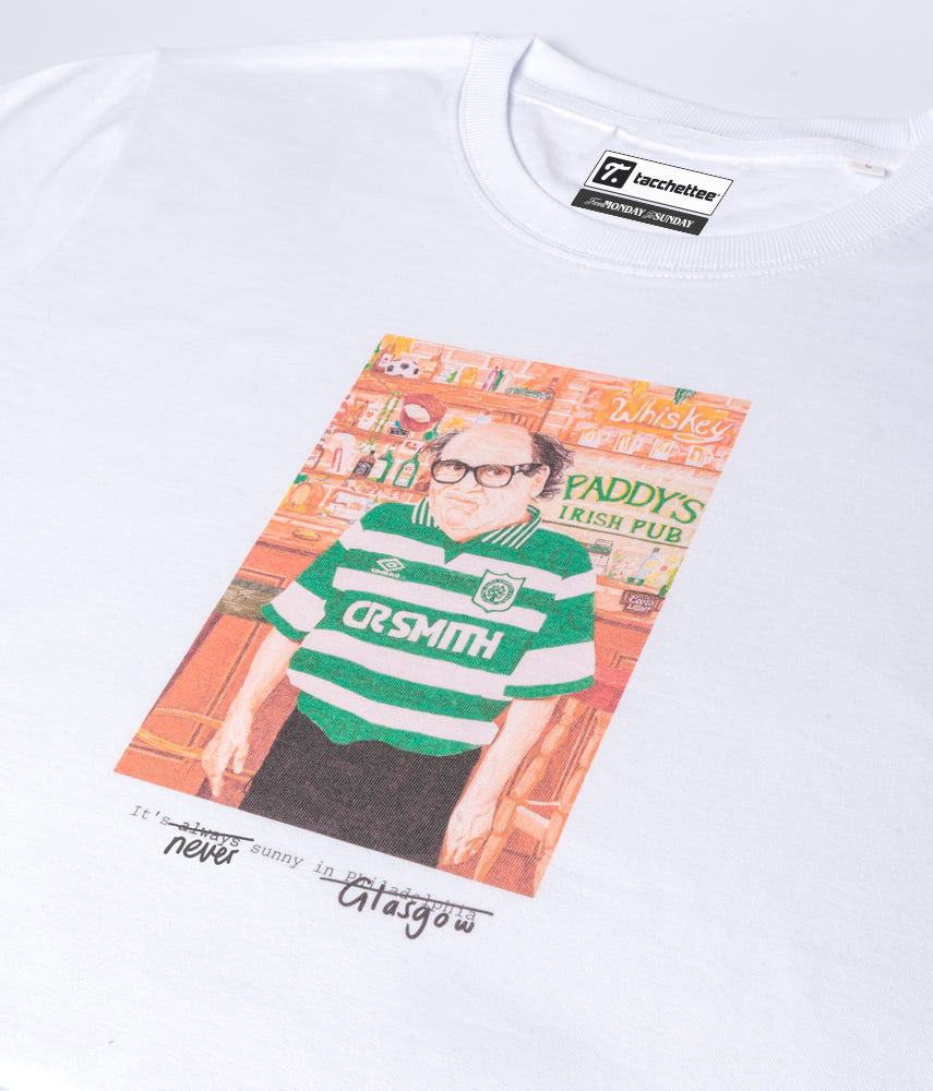 NEVER SUNNY IN GLASGOW T-shirt stampata - Tacchettee