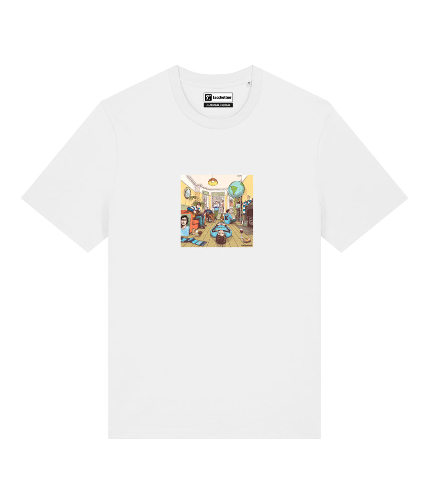 DEFINITELY BIANCOCELESTE T-shirt stampata