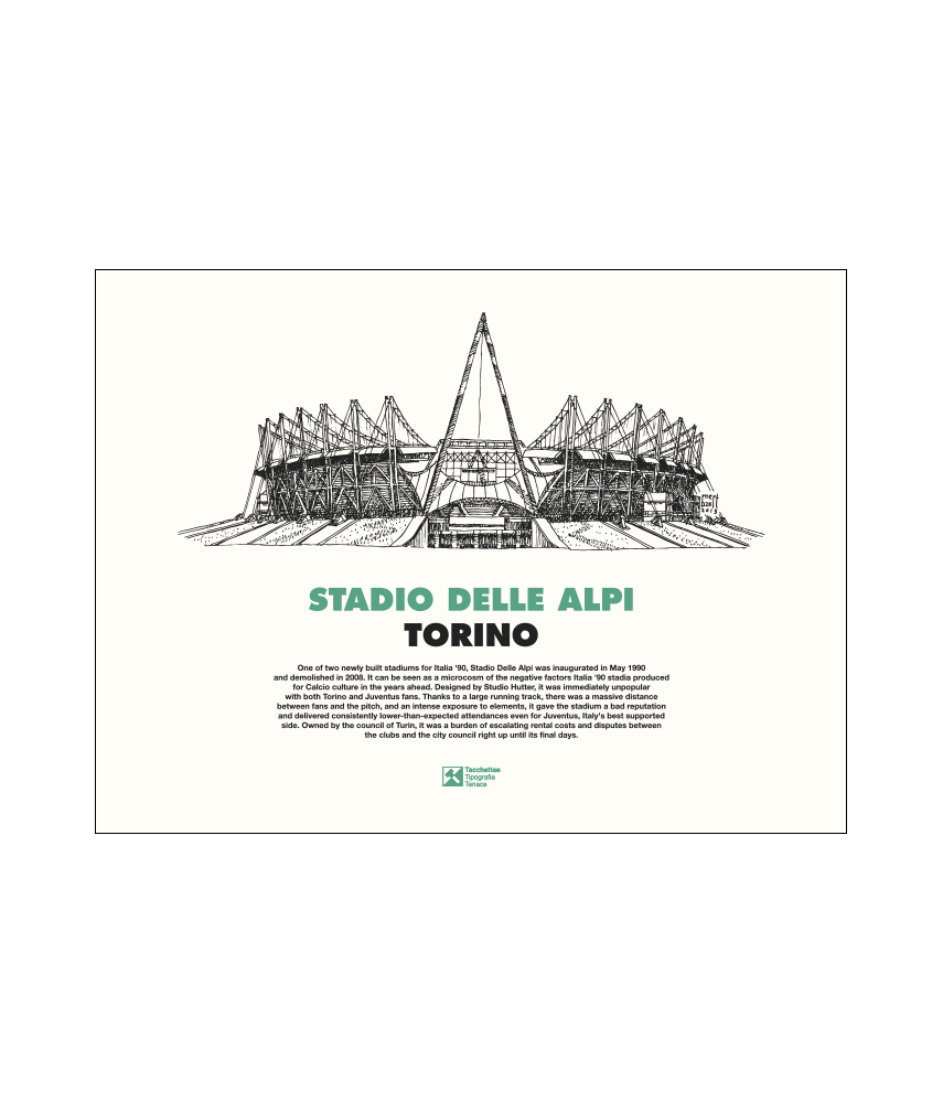 STADIO DELLE ALPI, TORINO Poster