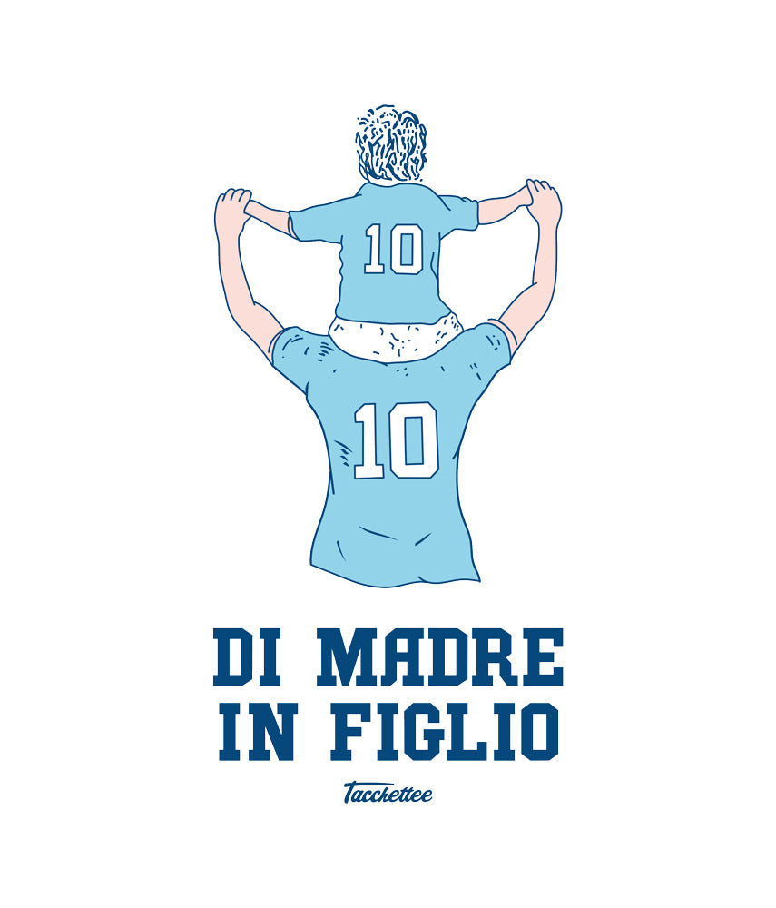 BIANCOCELESTI DI PADRE/MADRE IN FIGLIO/A Felpa Cappuccio