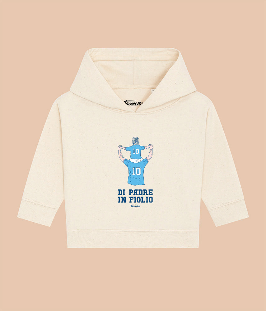 AZZURRI DI PADRE/MADRE IN FIGLIO/A Baby Felpa Cappuccio