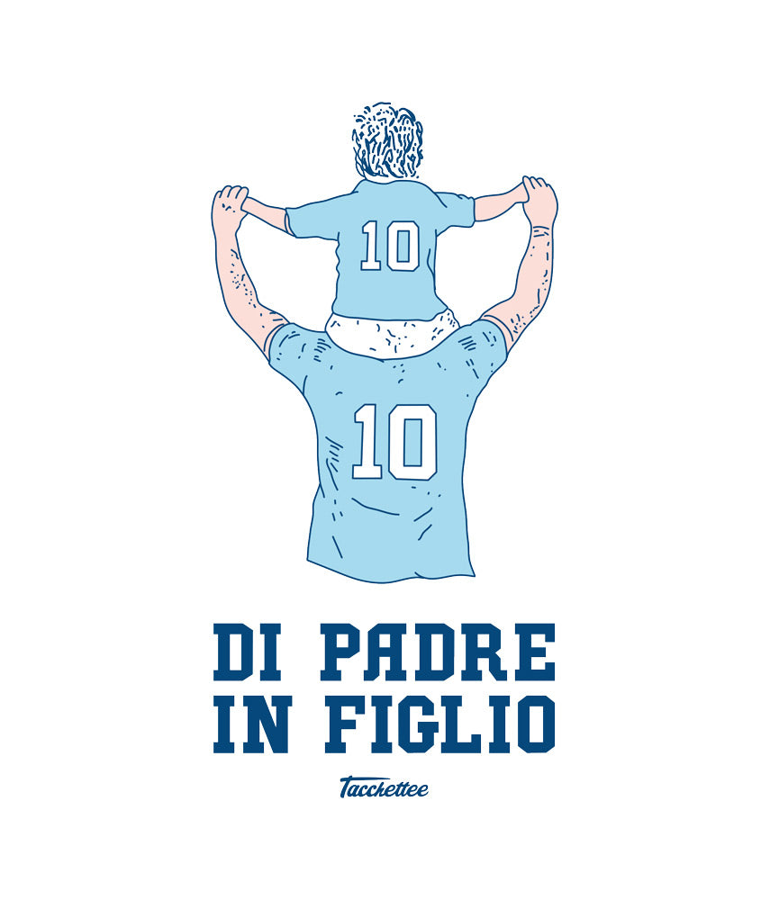 BIANCOCELESTI DI PADRE/MADRE IN FIGLIO/A Felpa Cappuccio