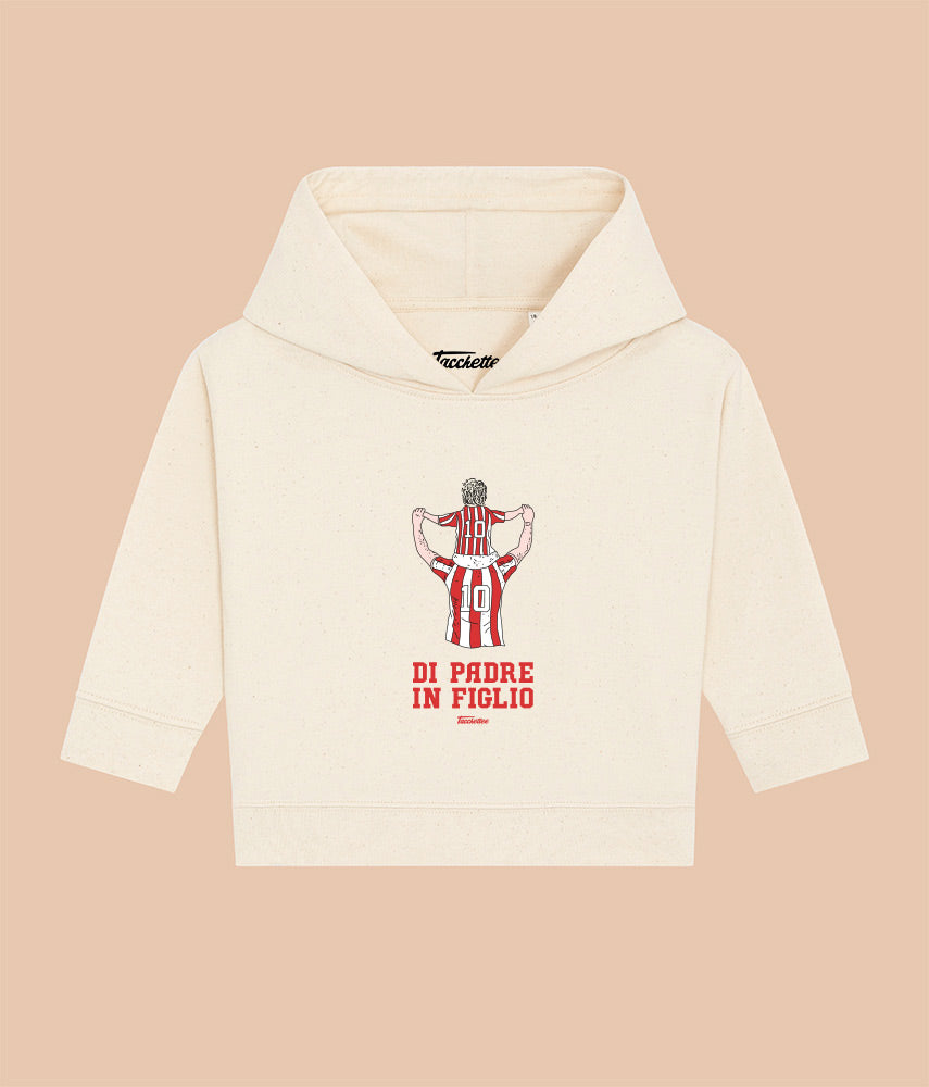 BIANCOROSSO DI PADRE/MADRE IN FIGLIO/A Baby Felpa Cappuccio