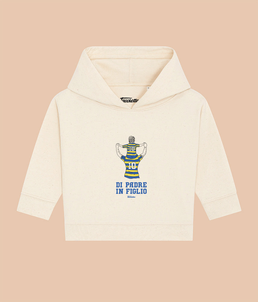 GIALLOBLU DI PADRE/MADRE IN FIGLIO/A Baby Felpa Cappuccio