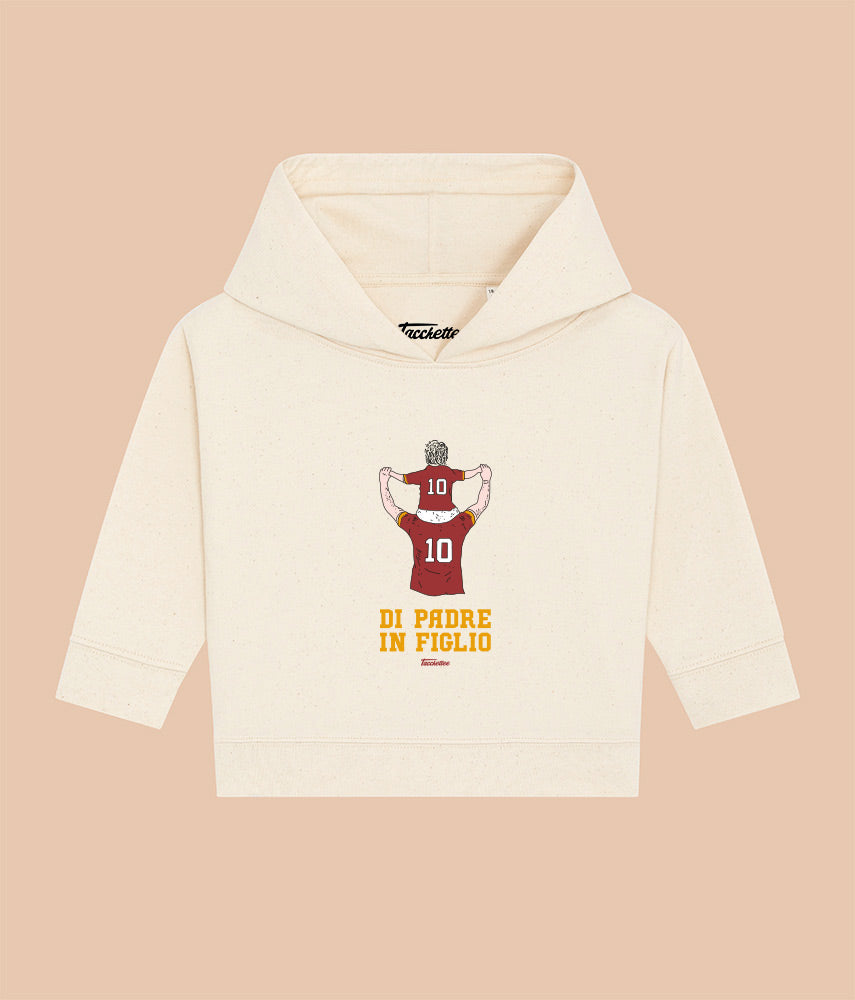 GIALLOROSSO DI PADRE/MADRE IN FIGLIO/A Baby Felpa Cappuccio