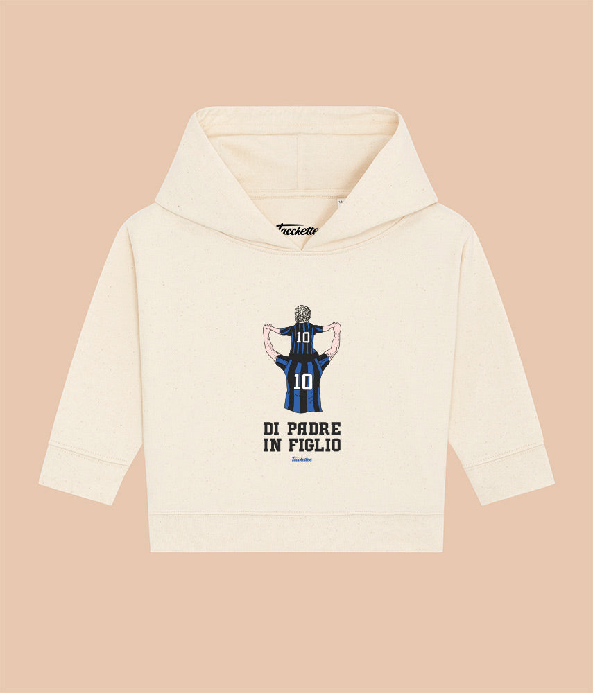 NERAZZURRO DI PADRE/MADRE IN FIGLIO/A Baby Felpa Cappuccio