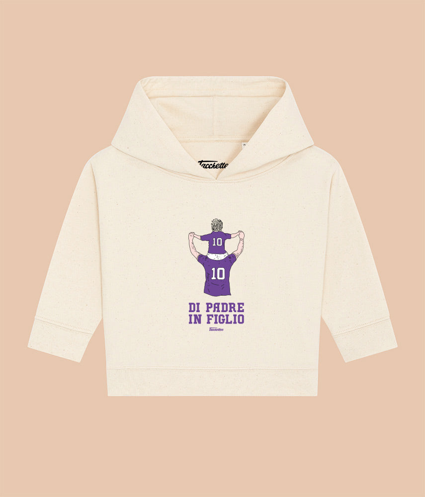 VIOLA DI PADRE/MADRE IN FIGLIO/A Baby Felpa Cappuccio