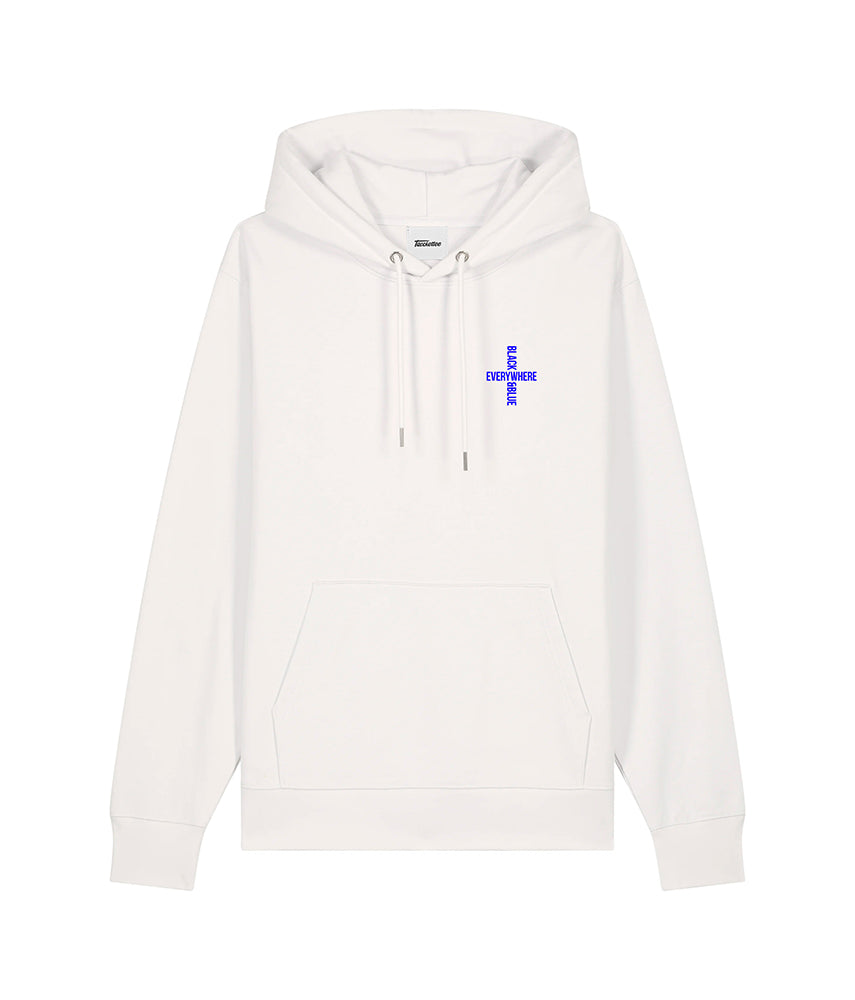 EVERYWHERE BLACK&BLUE Felpa Cappuccio — Tacchettee