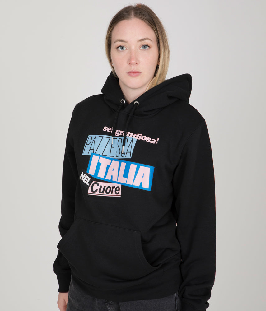 CRAZY Tacchettee X La Gazzetta dello Sport Printed hooded sweatshirt