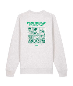 FROM MONDAY TO SUNDAY Felpa girocollo