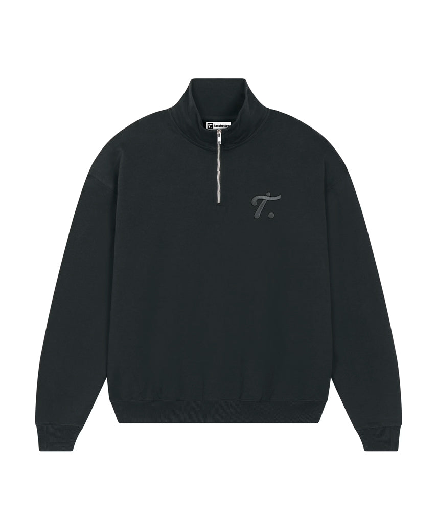 THE "T" Felpa mezza zip