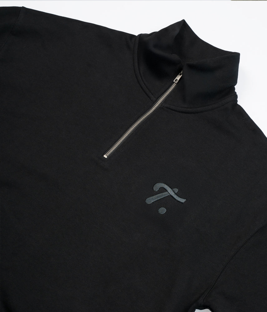 THE "T" Felpa mezza zip
