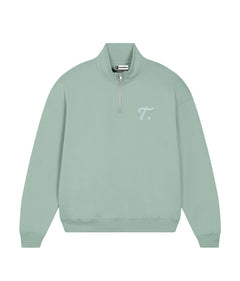 THE "T" Felpa mezza zip