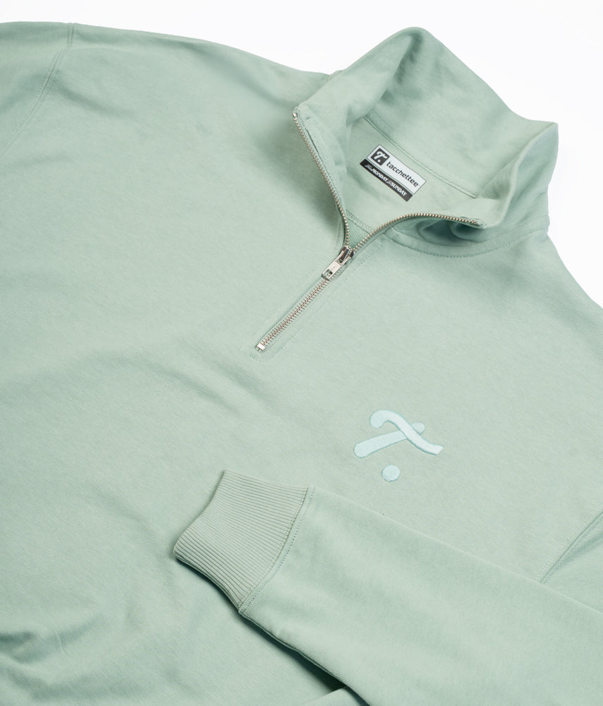 THE "T" Felpa mezza zip