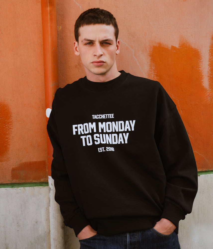 EST. 2018 Felpa girocollo oversize