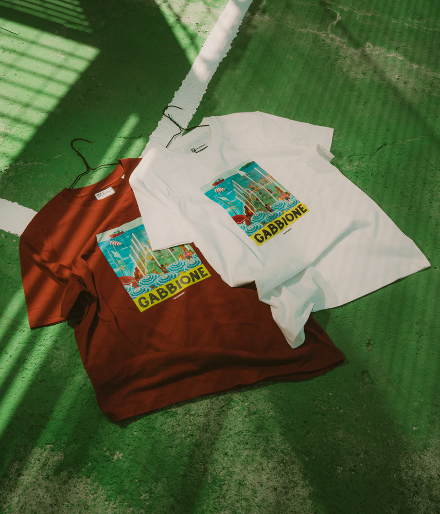 NEL GABBIONE A LIVORNO T-shirt stampata