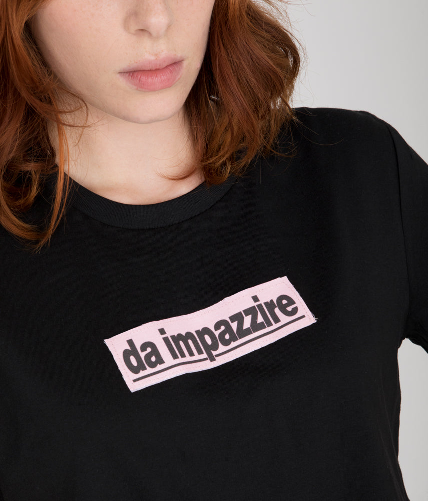 DA IMPAZZIRE Tacchettee X La Gazzetta dello Sport T-shirt con applicazione