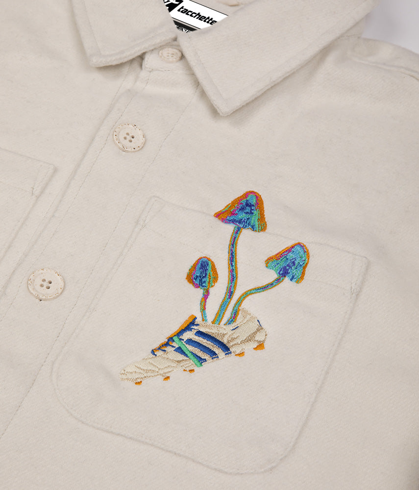 WHITE RABBIT Overshirt ricamata - Tacchettee