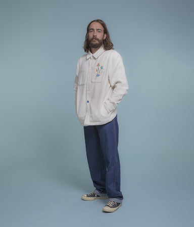 WHITE RABBIT Overshirt ricamata - Tacchettee