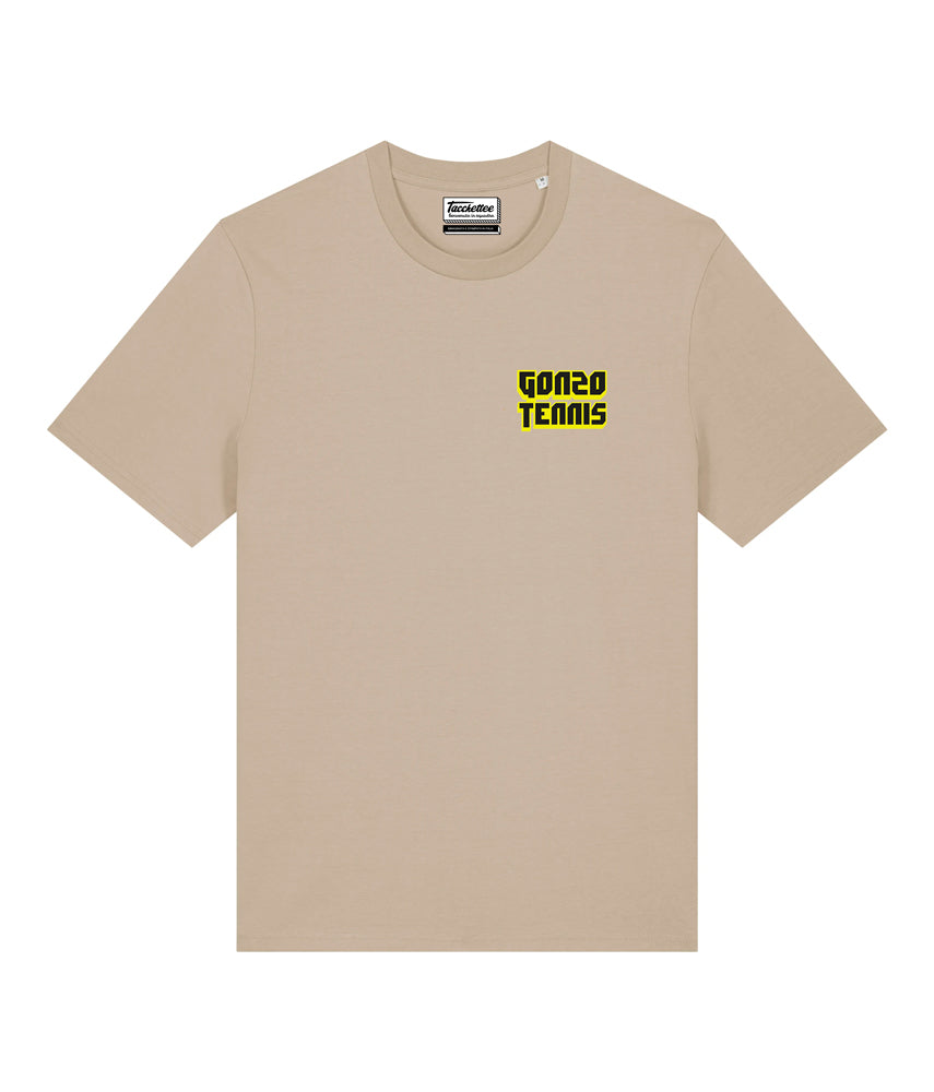 GONZO TENNIS T-shirt stampata