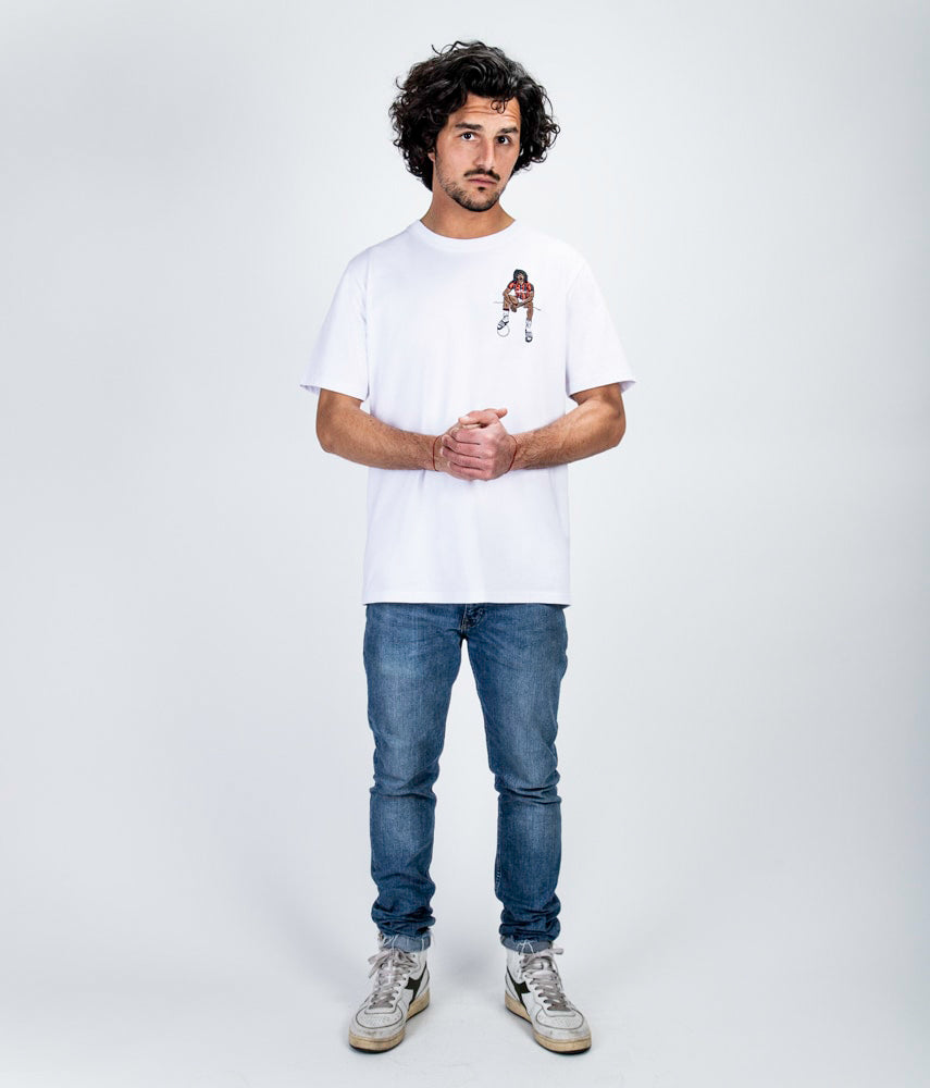 TULEEPANO NERO T-shirt ricamata - Tacchettee