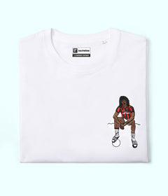 TULEEPANO NERO T-shirt ricamata - Tacchettee