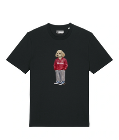 IL BARBONCINO CALCIATORE T-shirt - Nero - Granata