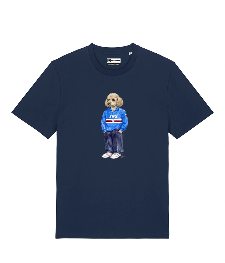 IL BARBONCINO CALCIATORE T-shirt - Blu Navy - Doriano
