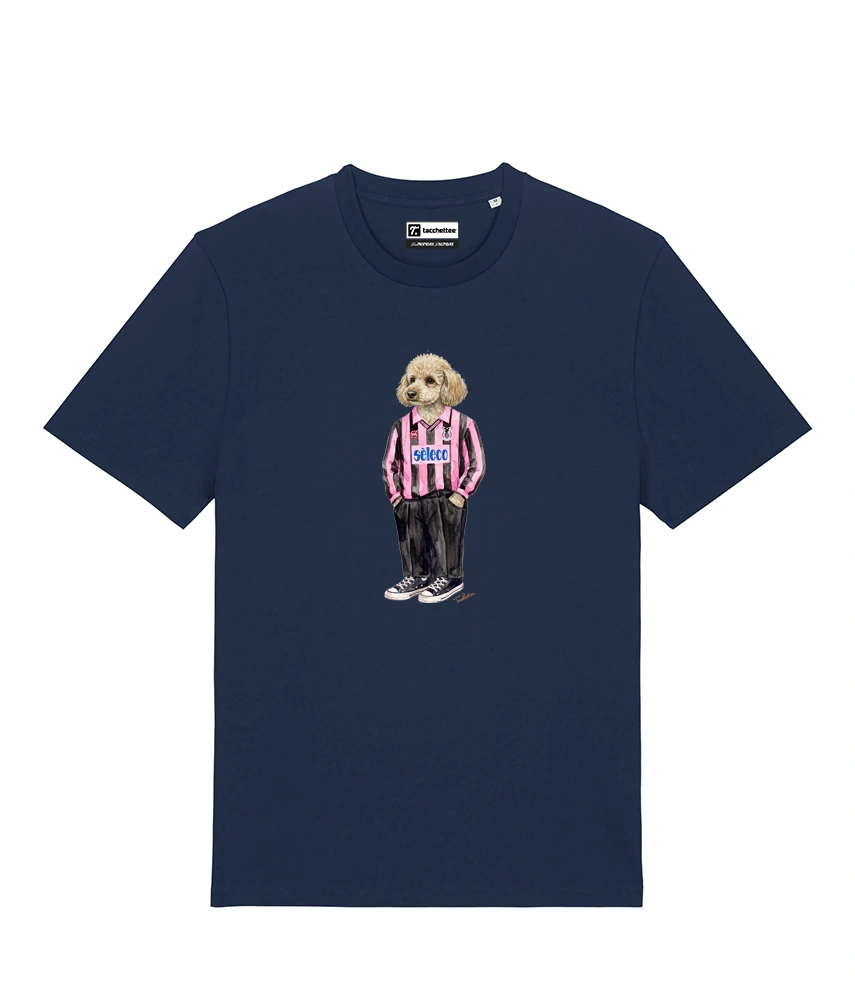 IL BARBONCINO CALCIATORE T-shirt - Blu Navy - Rosanero
