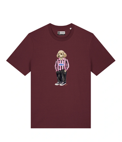 IL BARBONCINO CALCIATORE T-shirt - Borgogna - Rosanero