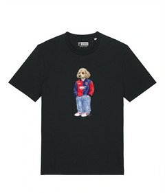 IL BARBONCINO CALCIATORE T-shirt - Nero - Casteddu