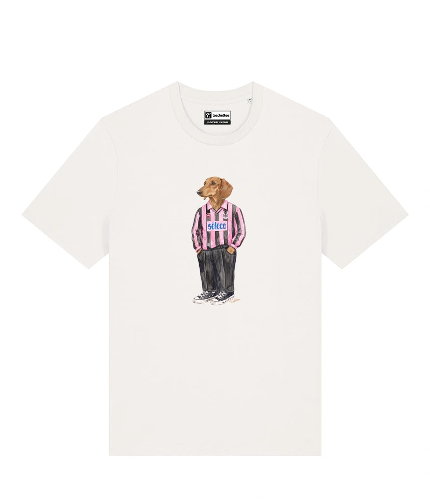 IL BASSOTTO CALCIATORE T-shirt - Off White - Rosanero