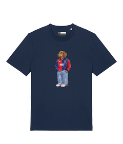 IL BASSOTTO CALCIATORE T-shirt - Blu Navy - Casteddu