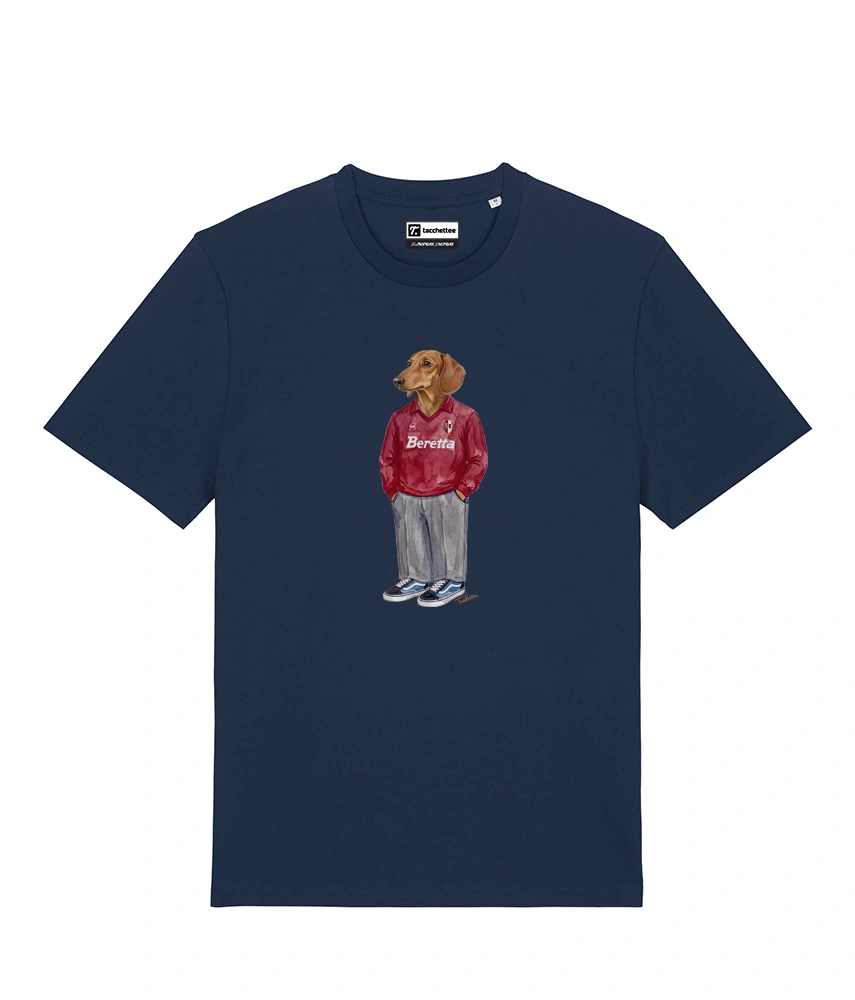IL BASSOTTO CALCIATORE T-shirt - Blu Navy - Granata