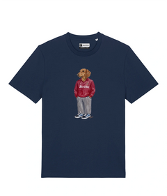 IL BASSOTTO CALCIATORE T-shirt - Blu Navy - Granata