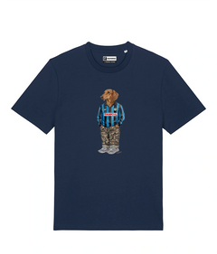 IL BASSOTTO CALCIATORE T-shirt - Blu Navy - Orobico