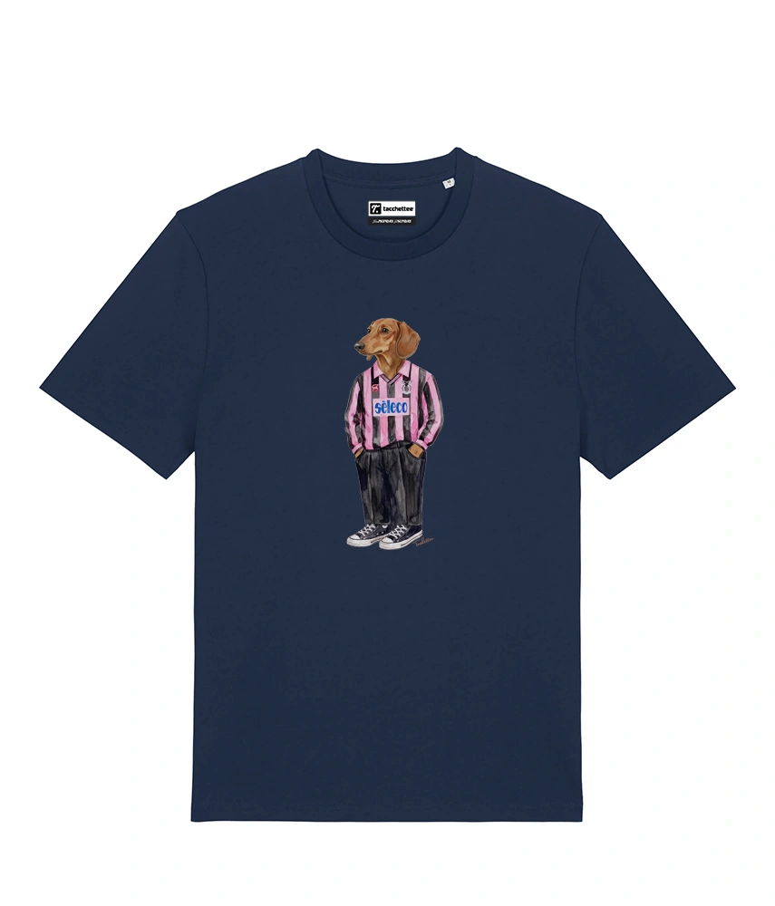 IL BASSOTTO CALCIATORE T-shirt - Blu Navy - Rosanero