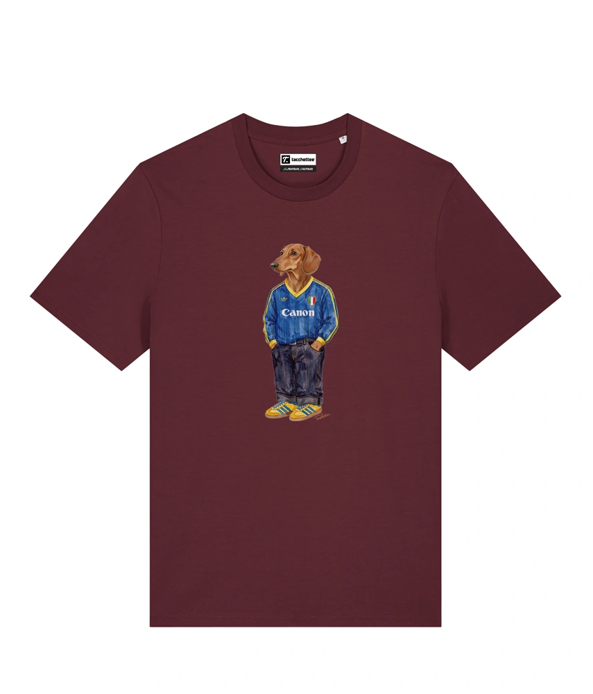 IL BASSOTTO CALCIATORE T-shirt - Borgogna - Buteo