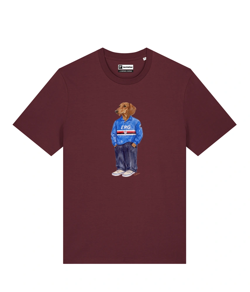 IL BASSOTTO CALCIATORE T-shirt - Borgogna - Doriano