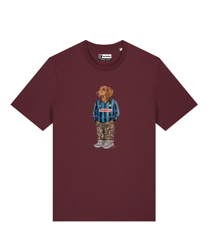 IL BASSOTTO CALCIATORE T-shirt - Borgogna - Orobico