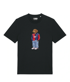 IL BASSOTTO CALCIATORE T-shirt - Nero - Casteddu