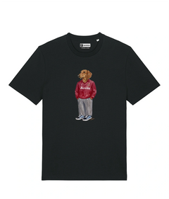 IL BASSOTTO CALCIATORE T-shirt - Nero - Granata