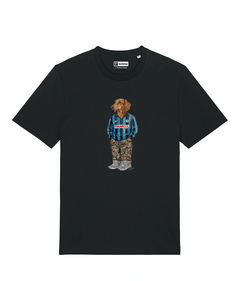 IL BASSOTTO CALCIATORE T-shirt - Nero - Orobico