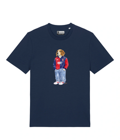 IL BEAGLE CALCIATORE T-shirt - Blu Navy - Casteddu