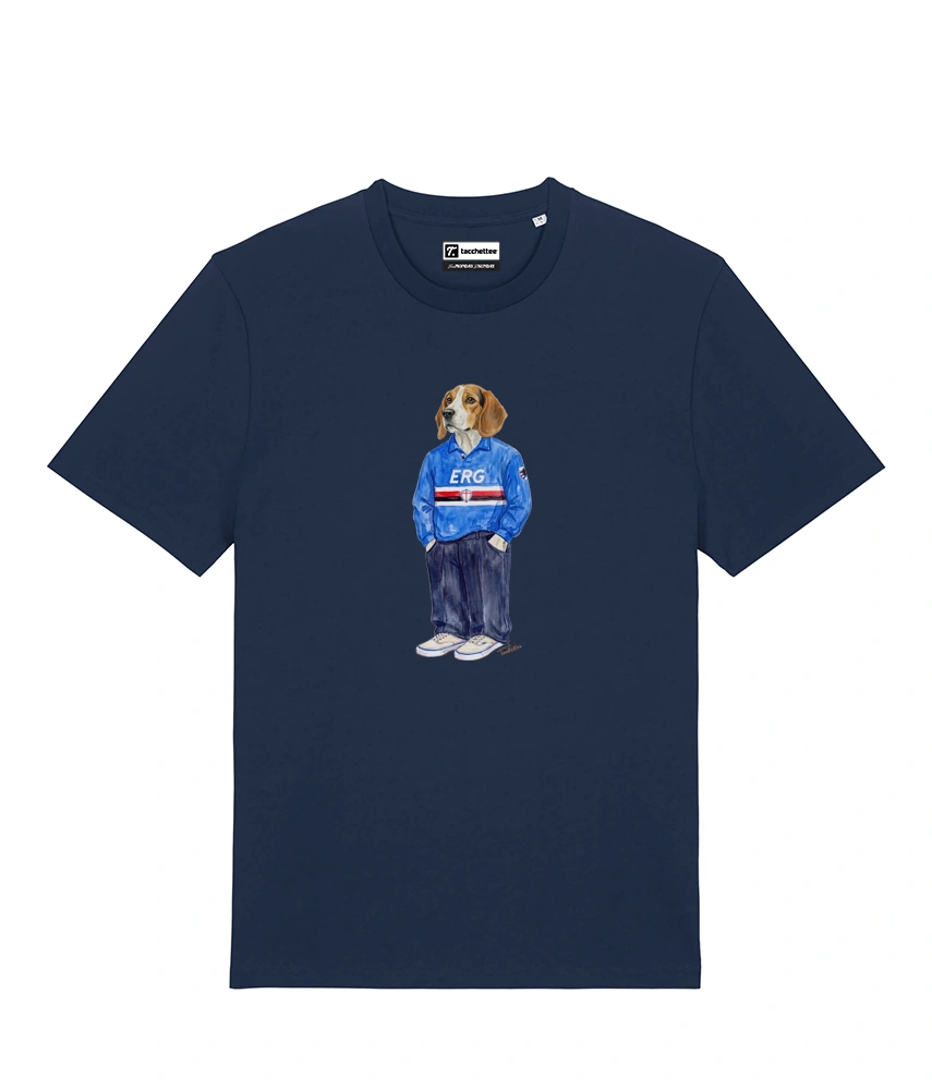 IL BEAGLE CALCIATORE T-shirt - Blu Navy - Doriano