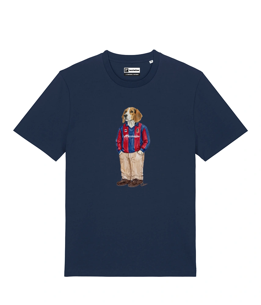 IL BEAGLE CALCIATORE T-shirt - Blu Navy - Felsineo