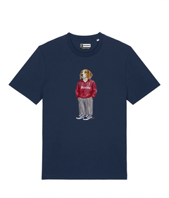 IL BEAGLE CALCIATORE T-shirt - Blu Navy - Granata