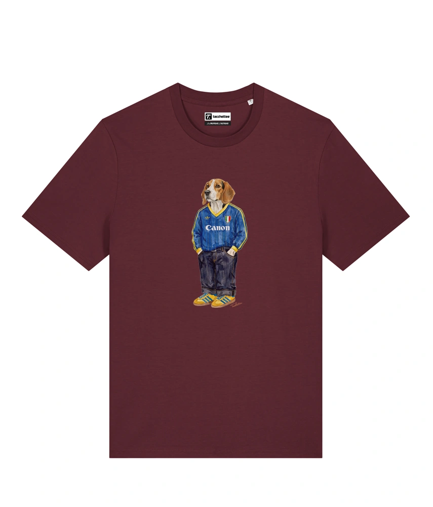 IL BEAGLE CALCIATORE T-shirt - Borgogna - Buteo
