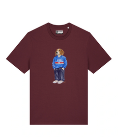 IL BEAGLE CALCIATORE T-shirt - Borgogna - Doriano